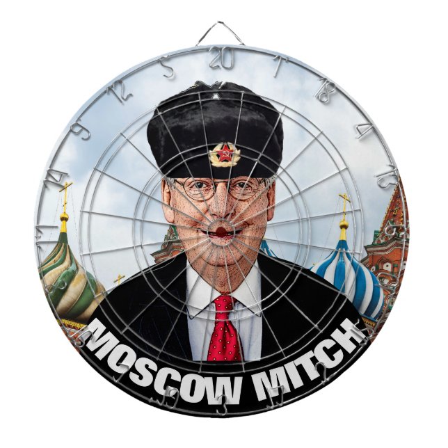 Slåare Moskva Mitch McConnell i Kisser Darttavla (Framsidan)