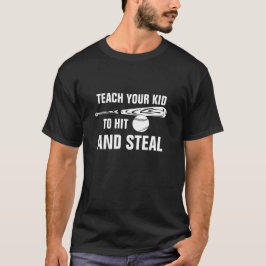 Slåare och Steal Baseball Tee Shirt