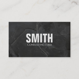 Slab Black Granite Visitkort