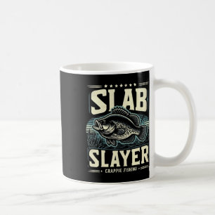 Slab Slayer Fiskare Kvinnor Barn Rolig Crappie Fis Kaffemugg