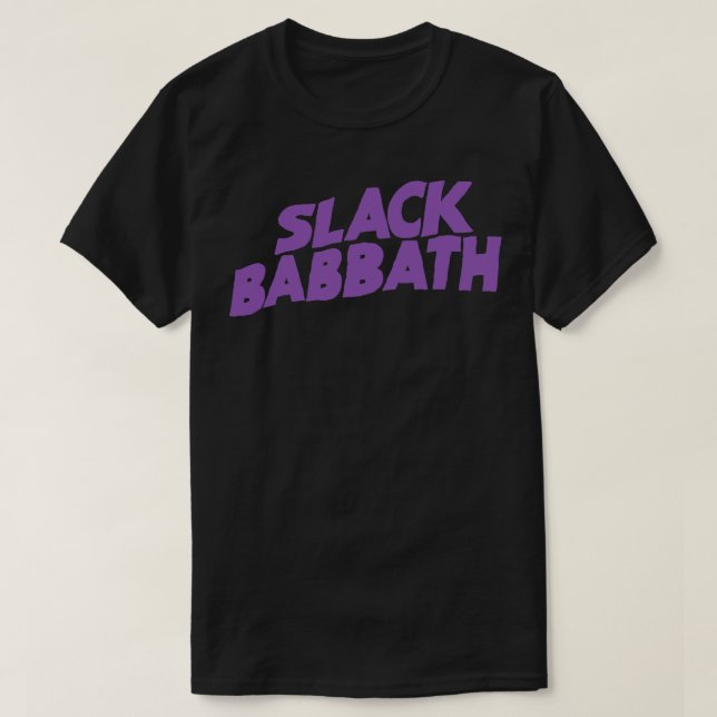SLACK BABBOTH Heavy Metall Parody Off Brand Knock  T Shirt (Design framsida)