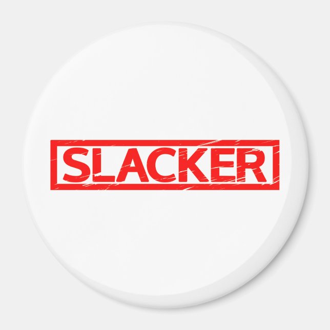 Slacker Frimärke Magnet (Framsidan)