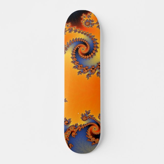 Släckt Dubbel Spiral Skateboard Bräda 20,5 Cm (Framsida)