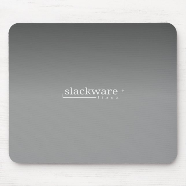 Slackware Linuxgrå färg Musmatta (Framsidan)