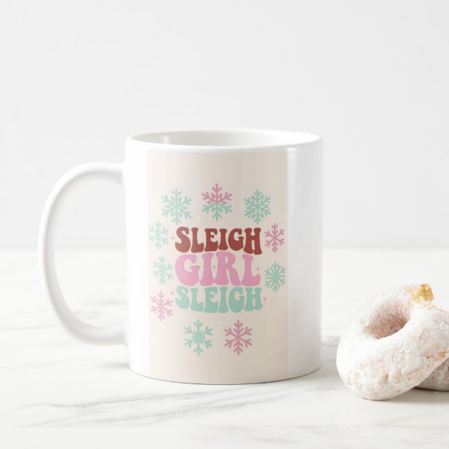 Släd Flicka Släd Kaffemugg (Med munk)