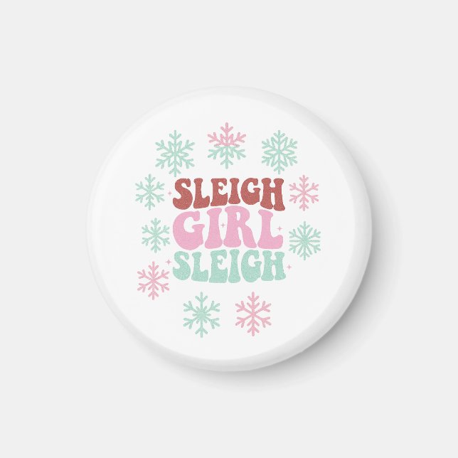 Släd Flickan Släd Magnet (Framsidan)