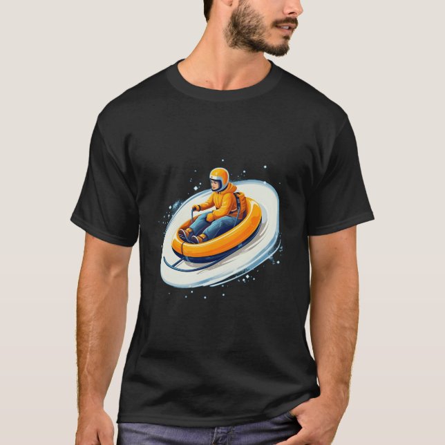Slädåkning Vintersport För Och T Shirt (Framsida)