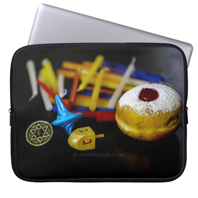 SladdrigJoe Hanukkah symbolisk stilleben högtid e Laptop Fodral (Framsidan)