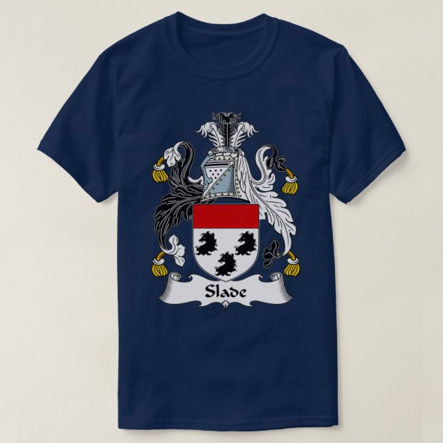 Slade Jackar Arm Family Crest T Shirt (Design framsida)