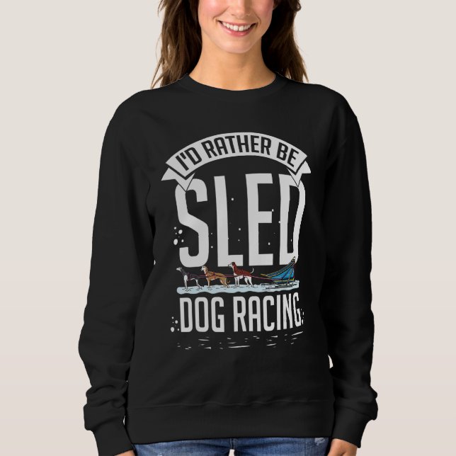 Slädhundstävlingar Siberian Husky Alaska T Shirt (Framsida)
