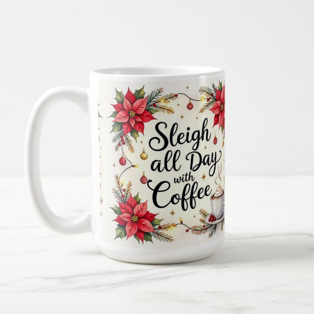 Slädra hela dagen med kaffe  kaffemugg (Vänster)