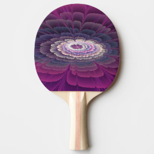 Slående blomma färgrik abstrakt fraktal konst rosa pingisracket