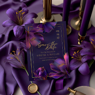 Slående Eleganta Lysande Violetta Spara Datum