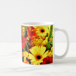 ♪☼✿Slående Gerbera Tusenskönor Ölmugg✿☼♪ Kaffemugg