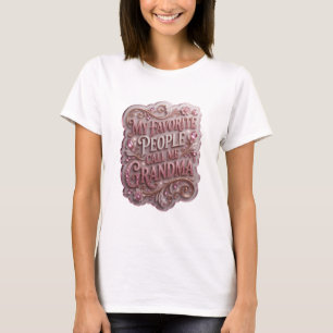 Slående Guld MINA FAVORITPERSONER KALLAR MIG MORMO T Shirt