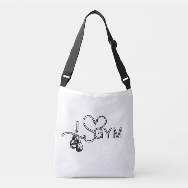 Slående hjärtgym Crossbody-väska Axelväska (Framsida)