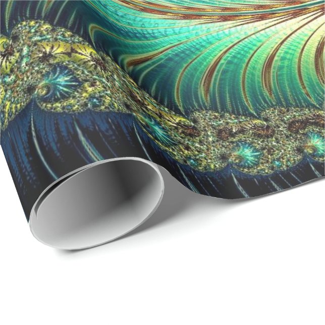 Slående in papper för Fractalkonst 42 Presentpapper (Rullad Hörn)