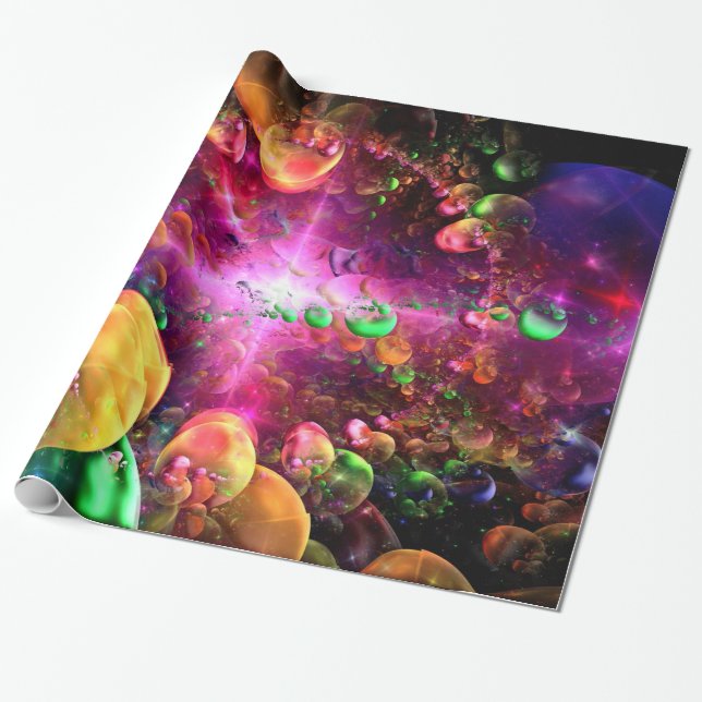 Slående in papper för Fractalkonst 45 Presentpapper (Utrullad)