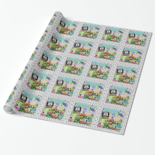 Slående in papper för rutt 66 presentpapper