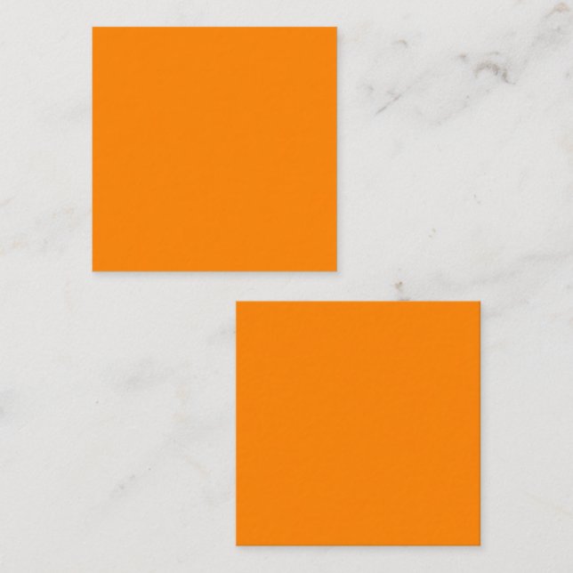 Slående neonorange anteckningskort för present (Fram/baksida)