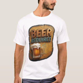 Slående ÖL KRÄVS Textdesign T Shirt