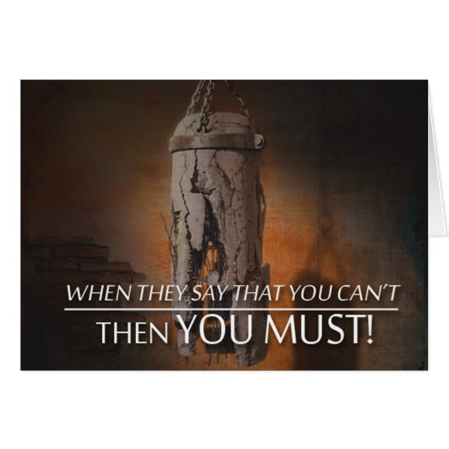 Slående paket - Motivering för arbetsmiljö Hälsningskort (Framsidan Horizontal)