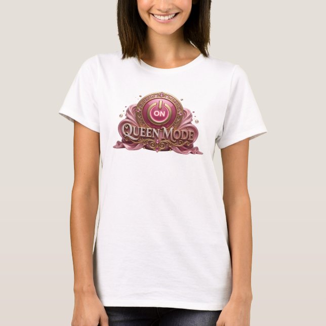 Slående röd QUEEN MODE T-shirt (Framsida)