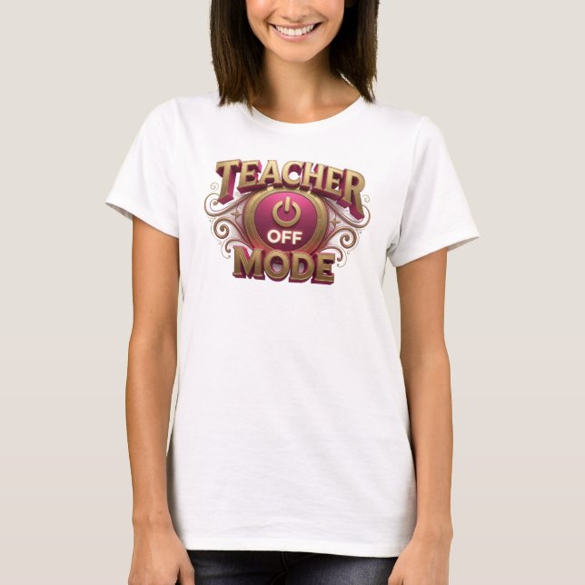 Slående röd TEACH MODE AV Custom skapelse T Shirt (Framsida)
