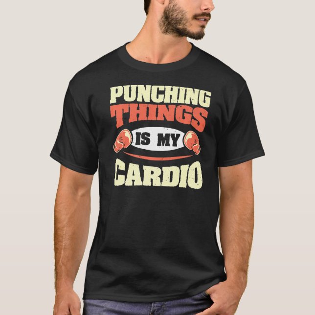 Slående Sak är min Cickboxing Boxing Spo T Shirt (Framsida)