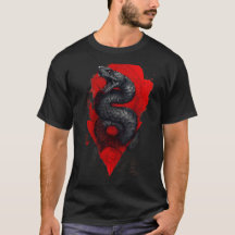 Slående Viper Trash Polka Grafisk T-Shirt