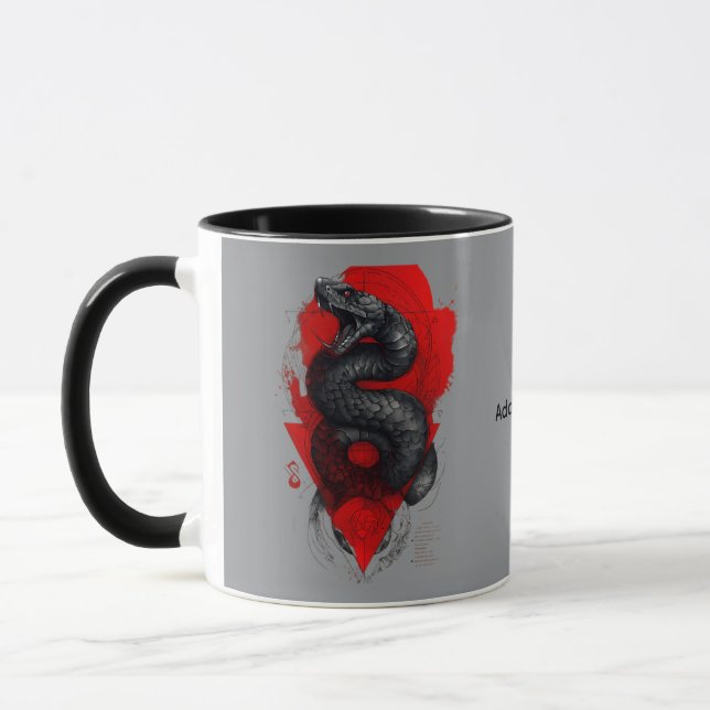 Slående Viper Trash Polka Kaffemug Mugg (Vänster)