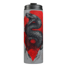 Slående Viper Trash Polka Termisk Tumbler