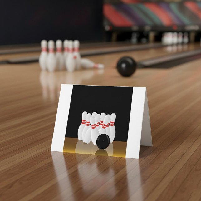 Slag i bowling tack kort (Skapare uppladdad)