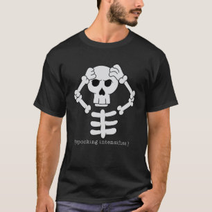 Slagande intensifierar Döskallar och Bones Hallowe T Shirt