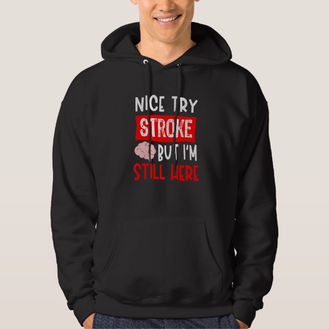 Slaganfall Överlevande Återhämta sig Hoodie (Framsida)