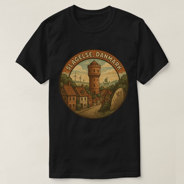 Slagelse Danmarktorn T Shirt (Design framsida)