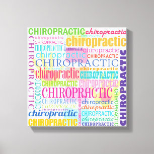 Slågen in kanfas för Chiropracticord Collage Canvastryck