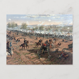 Slaget efter Gettysburg-målning Vykort