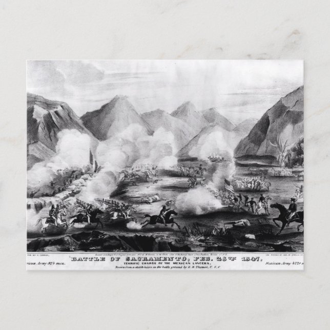 Slaget efter Sacramento Vykort (Framsida)