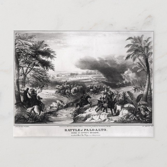 Slaget i Palo Alto Vykort (Framsida)