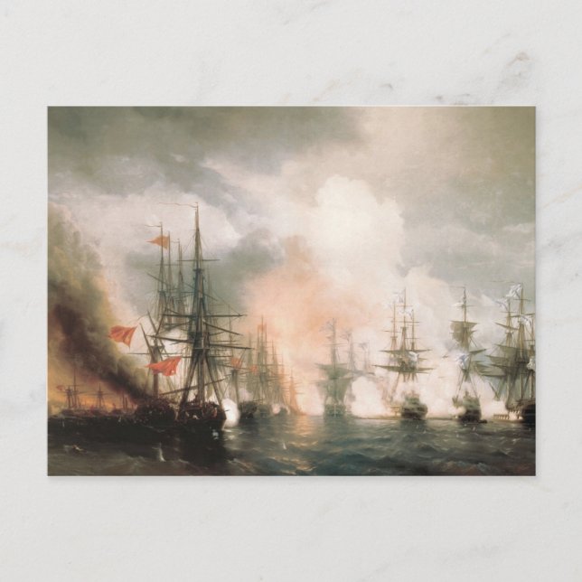 Slaget i Sinop Daytime Vykort (Framsida)