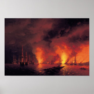Slaget i Sinop på natten Poster