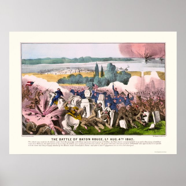 Slaget om Baton Rouge 1862 Poster (Framsidan)