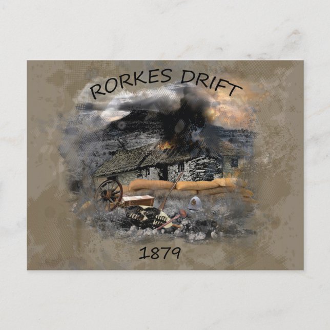 Slaget om Rorkes drivkraft 1879 Vykort (Framsida)