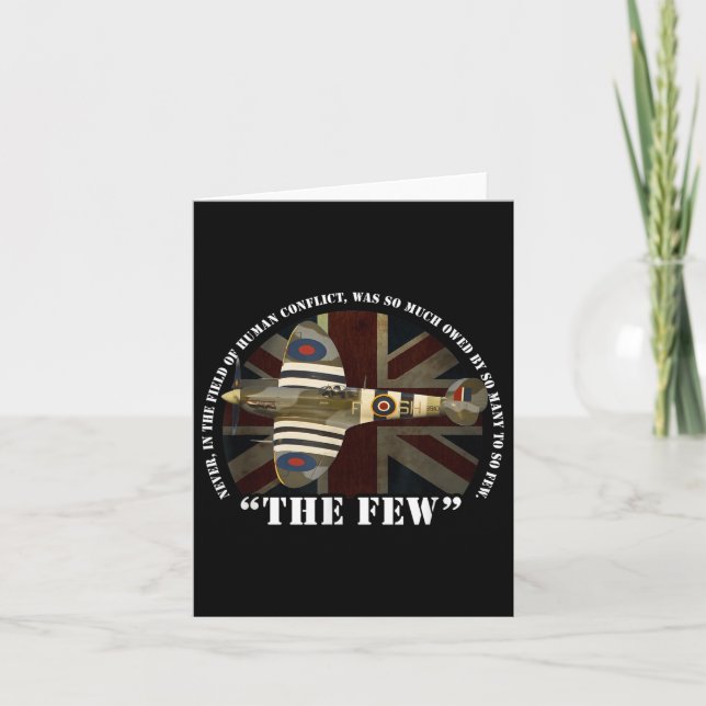 Slaget om Storbritanniens Raf Aircraft Spitfire de Kort (Framsida)