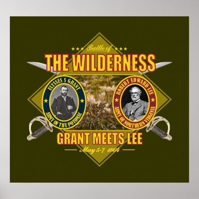 Slaget om Wilderness Poster (Framsidan)