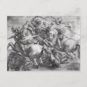 Slaget vid Anghiari efter Leonardo da Vinci Vykort