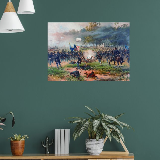 Slaget vid Antietam Thure de Thulstrup 1887 Återst Poster (Vardagsrum 1)