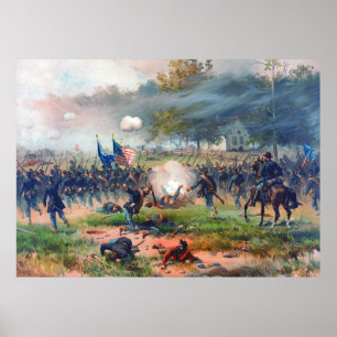 Slaget vid Antietam Thure de Thulstrup 1887 Återst Poster