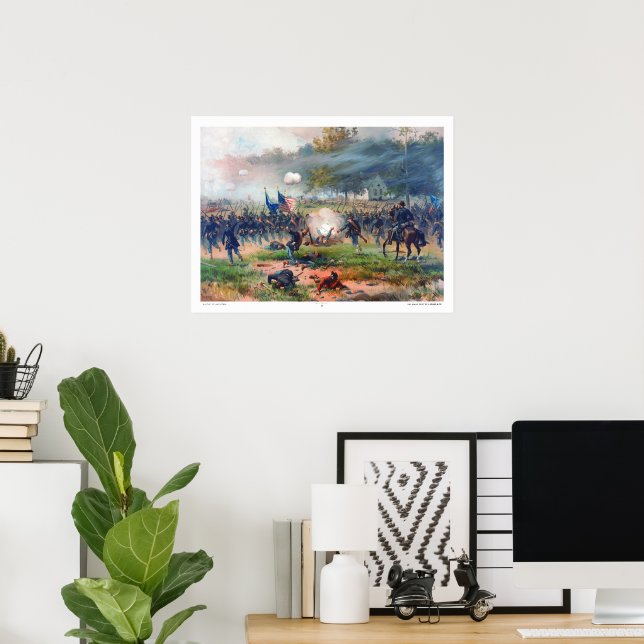 Slaget vid Antietam Thure de Thulstrup 1887 Återst Poster (Hemmakontoret)